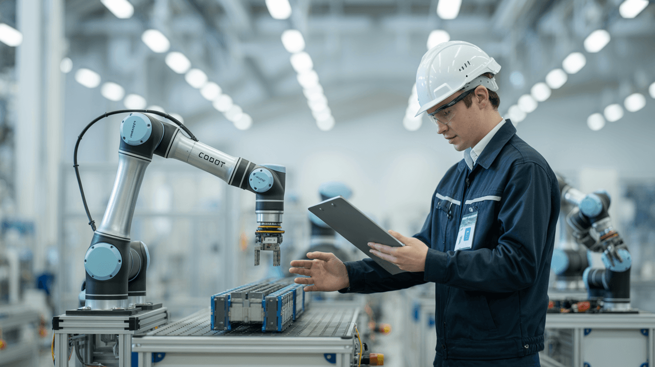 A Nova Linha de Montagem: Como Cobots e Sistemas Autônomos Estão Humanizando a Indústria em 2026