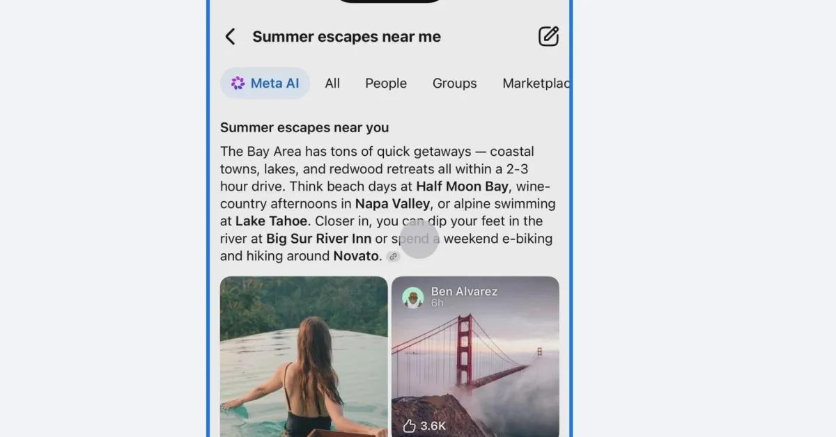 Novo 'Modo IA' do Facebook Usa Posts Públicos para Gerar Respostas de Busca