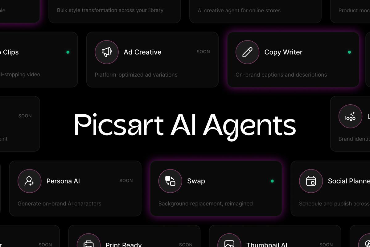 Picsart lança marketplace para criadores contratarem assistentes de IA para tarefas específicas
