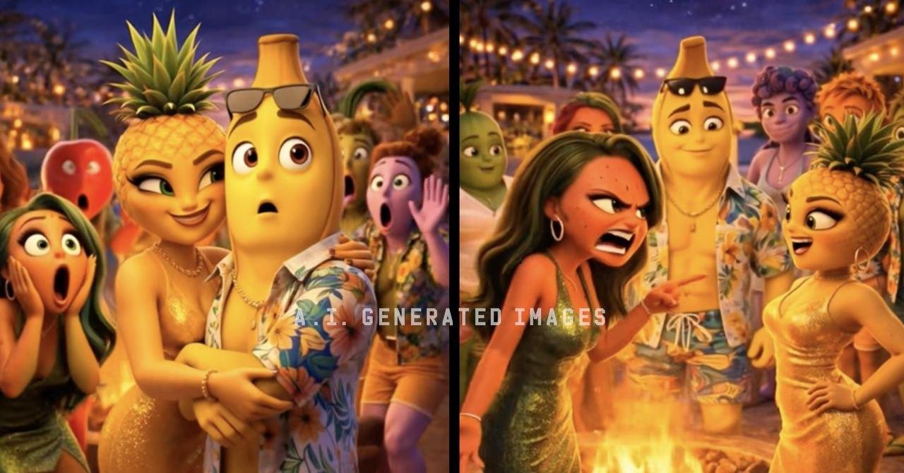 Vídeos Virais de Frutas em IA Revelam Narrativas Misóginas e Impactos na Cultura Digital