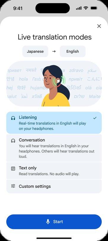 Google Translate lança tradução ao vivo com fones de ouvido no iOS e amplia cobertura global