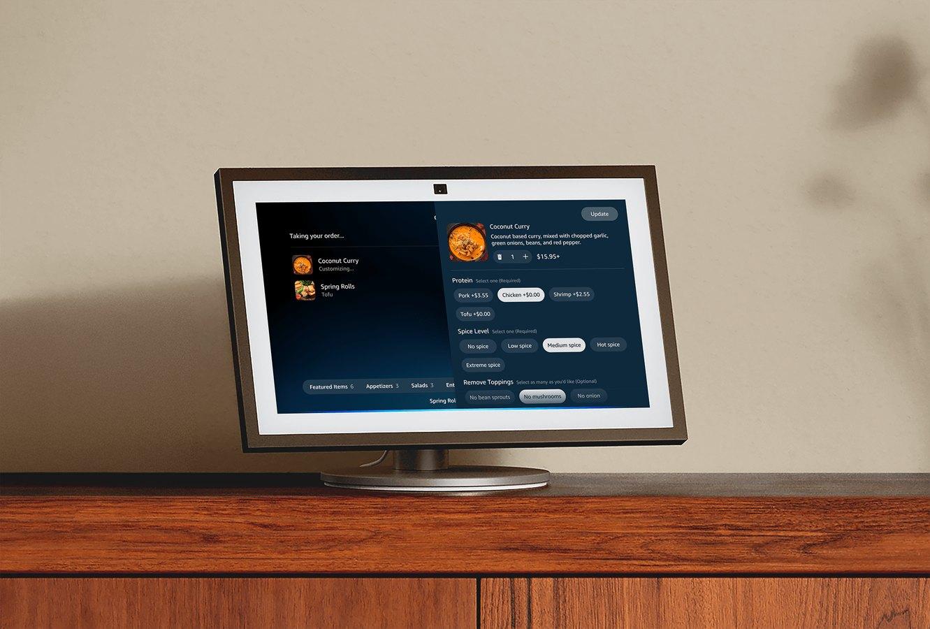 Alexa Plus permite pedir comida pelo Grubhub e Uber Eats com diálogo natural
