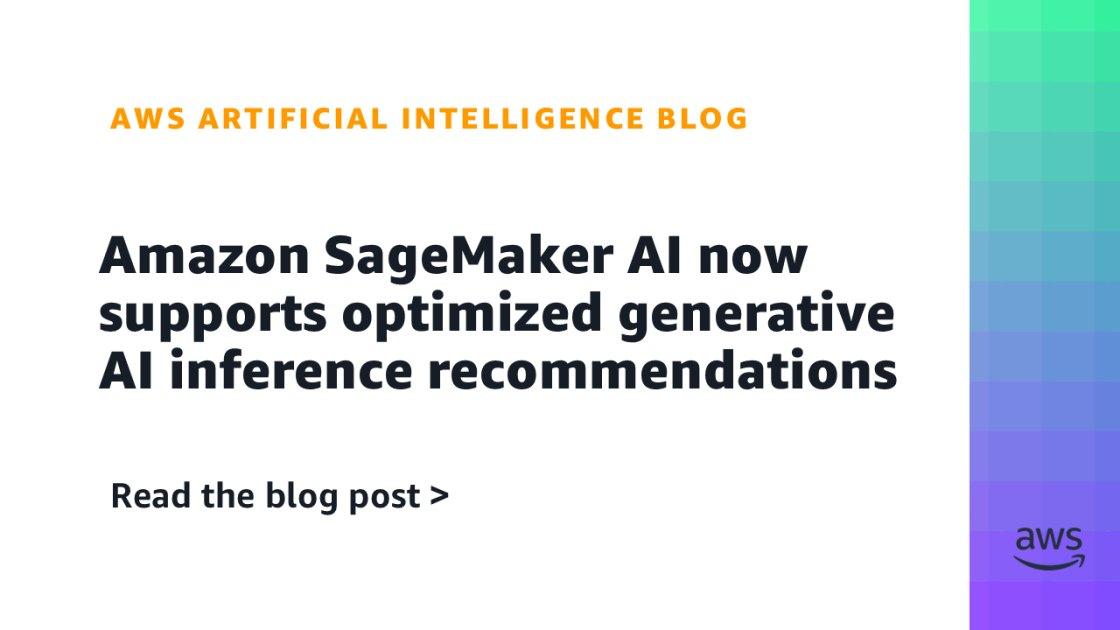 Amazon SageMaker AI lança recomendações otimizadas para inferência de IA generativa