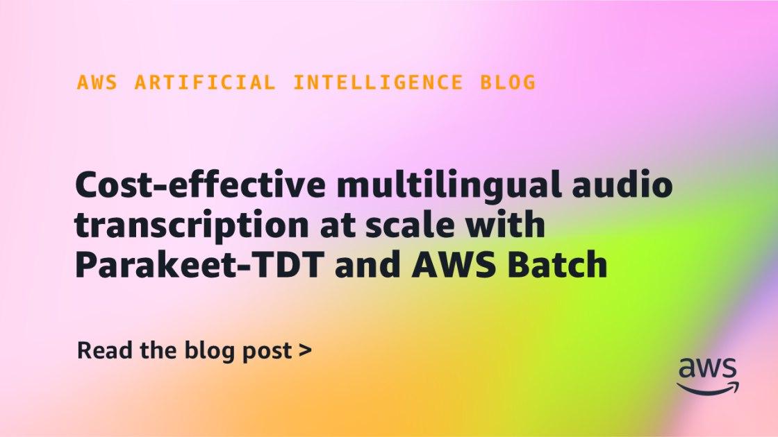 Transcrição Multilíngue de Áudio em Grande Escala com Parakeet-TDT e AWS Batch: Eficiência e Redução de Custos