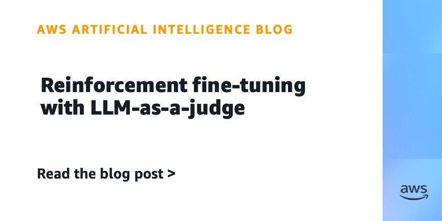 AWS lança Reinforcement Fine-Tuning com LLM como juiz para modelos Amazon Nova