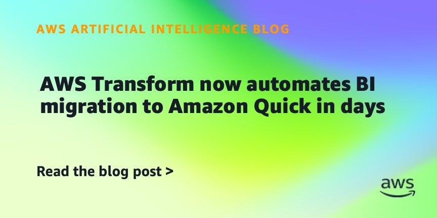 AWS Transform automatiza migração de BI para Amazon QuickSight em dias