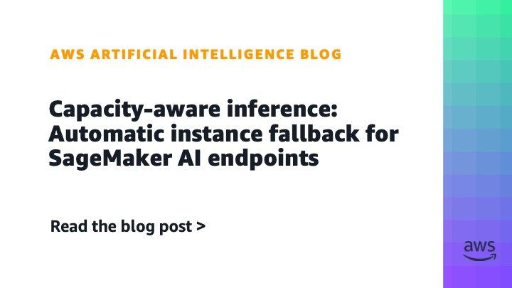 Amazon SageMaker AI lança fallback automático de instâncias para endpoints com pool de capacidade inteligente