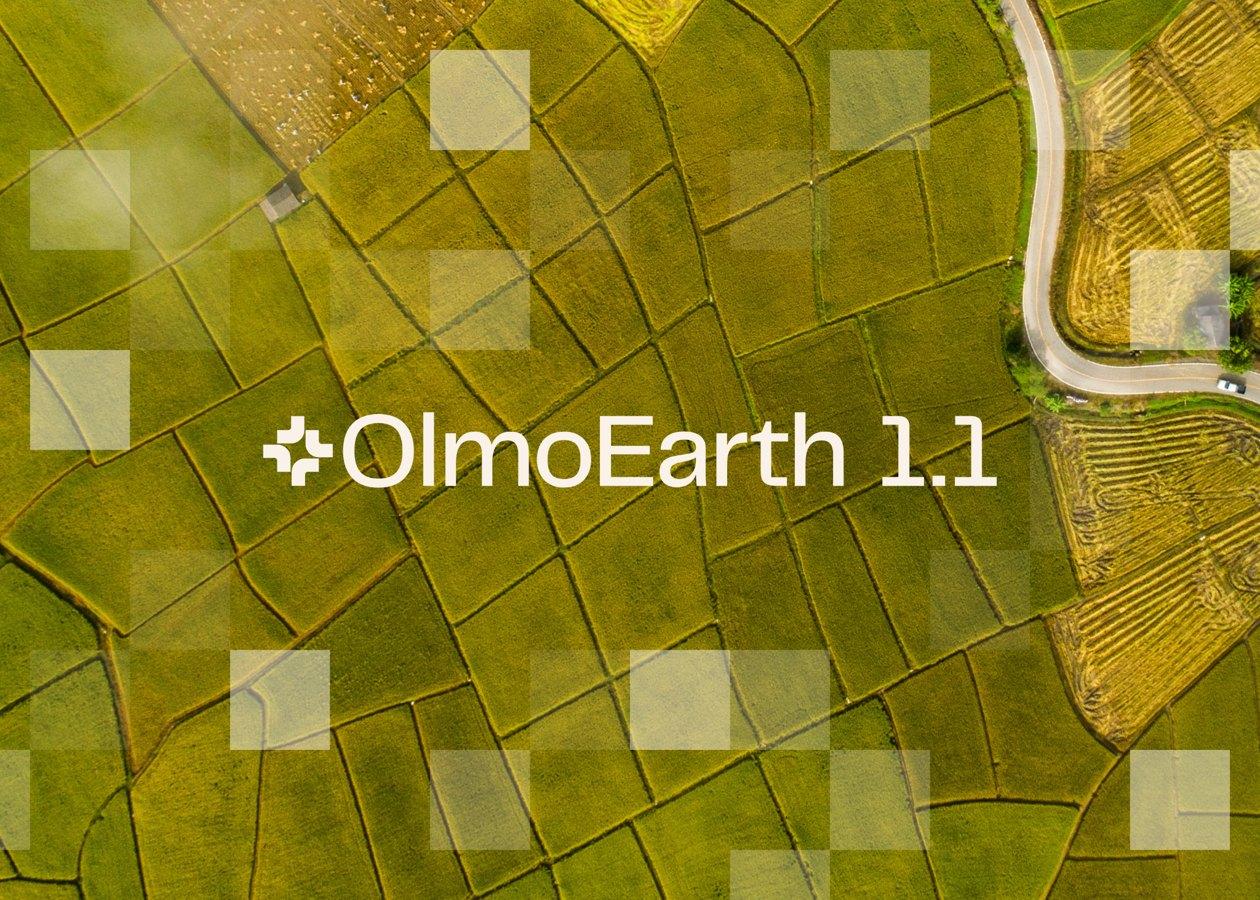 OlmoEarth v1.1: Modelos mais eficientes para análise de imagens de satélite