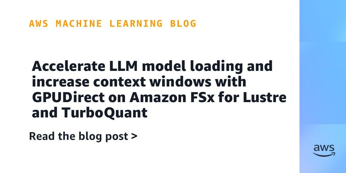 AWS acelera carregamento de modelos LLM e amplia janelas de contexto com GPUDirect e Amazon FSx for Lustre