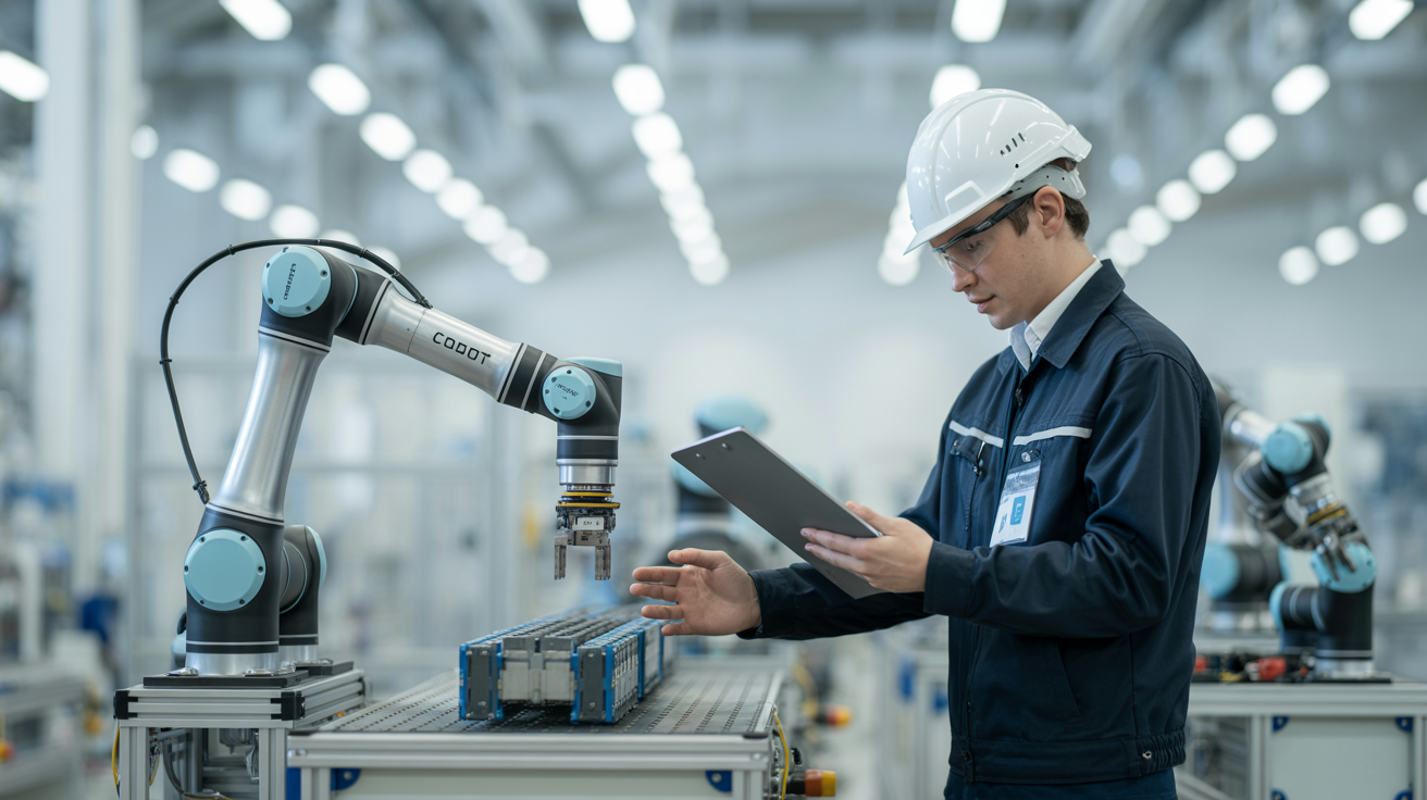 A Nova Linha de Montagem: Como Cobots e Sistemas Autônomos Estão Humanizando a Indústria em 2026