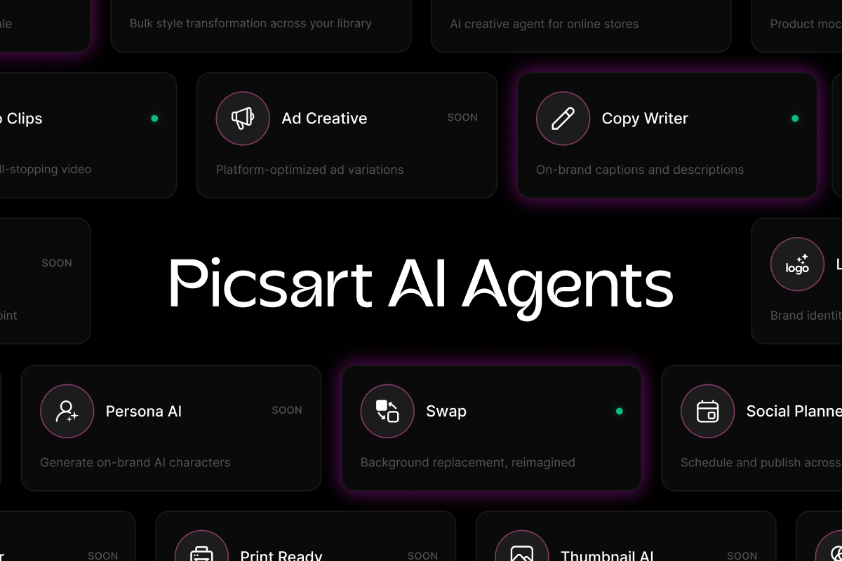Picsart lança marketplace para criadores contratarem assistentes de IA para tarefas específicas